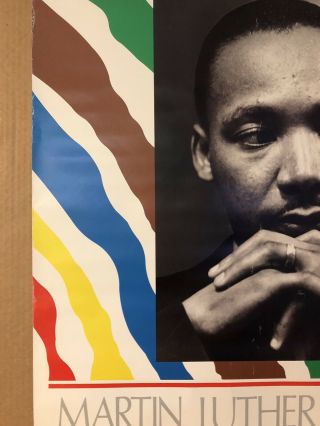 Dr.  Martin Luther King Jr.  Poster vintage photograph memorial pin - up 1960’s 6