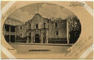 The Alamo - Greetings From San Antonio Texas 1904 (nic Tengg)