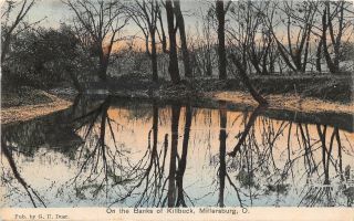 B19/ Millersburg Ohio Postcard 1910 On The Banks Of The Killbuck