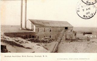 Denbigh,  North Dakota - The Denbigh Sand - Lime Brick Factory - In 1908