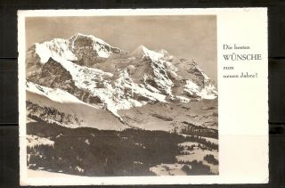 Switzerland.  Wengen.  Die Jungfrau.  Posted Year 1947