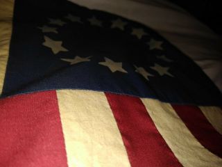 Rare Antique 13 Star US American Flag 6