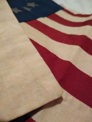 Rare Antique 13 Star US American Flag 7