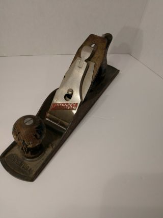 Vintage " Handyman " Stanley Jack Wood Plane Made In U.  S.  A.  14 Inches