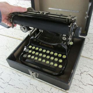 Corona Antique Typewriter No 3 Standard Folding Portable Case 1919 Black USA 3