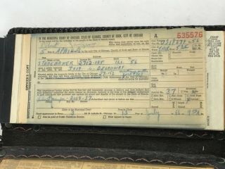 1956 Chicago Police Department Named Police Officers Ticket Citation Book 5
