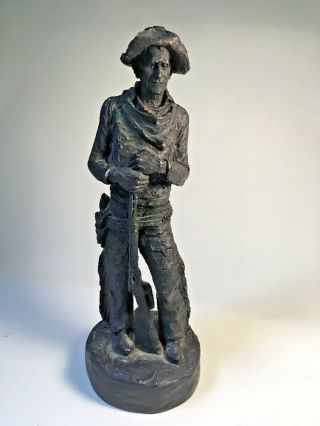 Art Figurine Michael Garman Western Cowboy Marked Man With Shotgun Colorado
