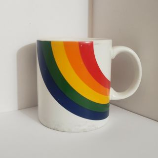 Vintage Ftd Rainbow Mug 1980s