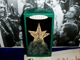 Shining Star`1995`miniature - Tree Topper,  Dimensional Brass,  Hallmark Tree Ornament