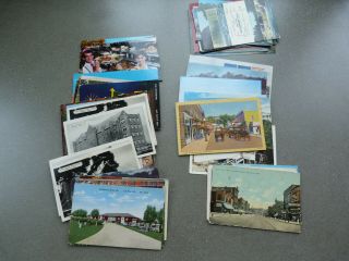 90,  Vintage Michigan Postcards.  Mackinac Island,  Frankenmuth,  Monroe,  Port Huron