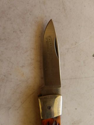 Schrade Wostenholm I - XL Lockback Knife STAG Sheffield England IXL m1075 2