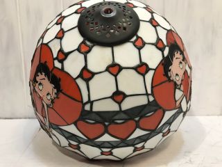Rare Betty Boop Retro & Tiffany Style Lamp Highly Collectible & Cool