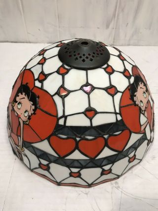Rare Betty Boop Retro & Tiffany Style Lamp Highly Collectible & Cool 2