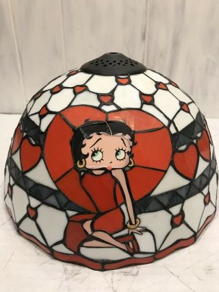 Rare Betty Boop Retro & Tiffany Style Lamp Highly Collectible & Cool 4