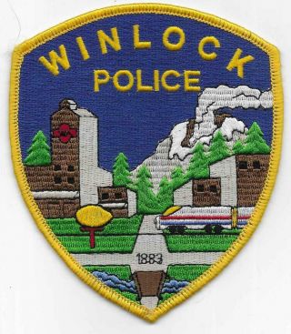 Winlock Police Shoulder Patch Washington State