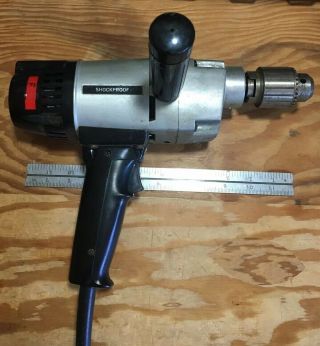 Vintage Millers Falls 1/2 " Reversing Electric Power Drill Sp354r Model A,  5 Amp