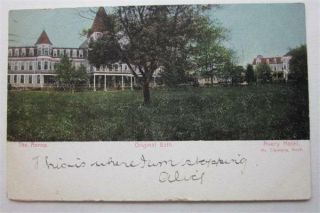 Mt Clemens Michigan The Annex Bath Avery Hotel Vintage Postcard 1909 Pc