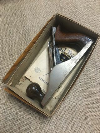 Vintage Stanley Bailey No.  3 Woodworking Plane And Instructions,  1939?