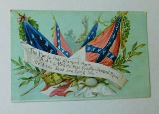 Confederate Memorial Day Postcard - Embossed Tuck & Sons