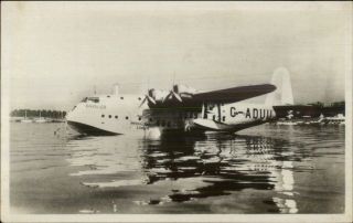 Imperial Airways Flying Boat Airplane Cavalier Bermuda Tuck Photo Postcard