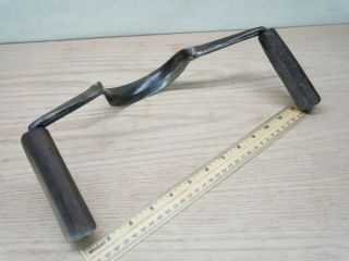 Vintage hand forged inshave or bent drawknife Wood Carving tool 2