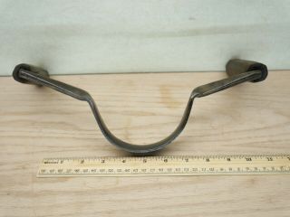 Vintage hand forged inshave or bent drawknife Wood Carving tool 4