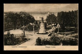 Dr Jim Stamps Columbus Park Santo Domingo Dominican Republic Postcard