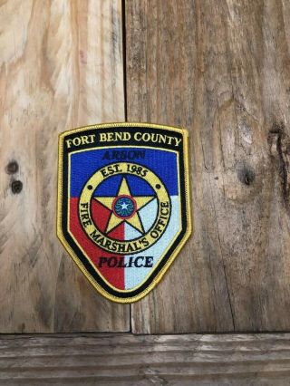 State Of Texas Police,  Sheriff,  Fire Department,  Arson,  Marshal Patch
