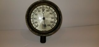 Large 6 " Vintage Ashcroft Brass Steam Pressure Gauge