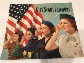 Vintage 1957 Girl Scout Calendar