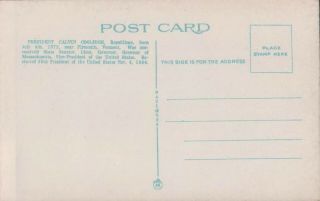 Antique Vintage Postcard President Calvin Coolidge 21525 (Irving Underhill) 2