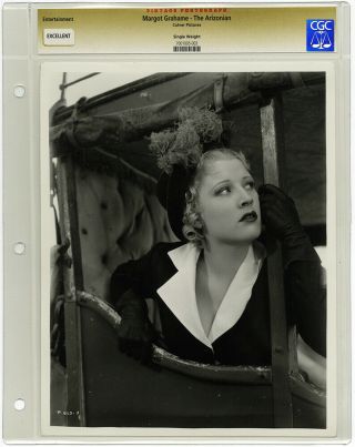 Vintage 1935 Cgc Graded Hollywood Regency Glamour Photograph Margot Grahame