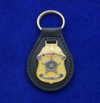 Us Secret Service Leather Key Ring Usss 1