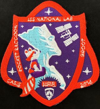 Rare - Authentic Nasa Marvel Iss Casis Mission Space Patch - 3 " Width 3.  5 " Length