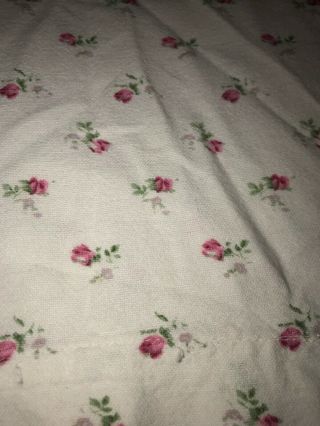 Laura Ashley Pink Red Rose Bud Pair Floral Standard All Cotton Pillowcases Soft