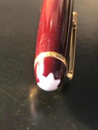 Elegant MONT BLANC MEISTERSTUCK Ballpoint Pen Maroon (SL) 3