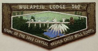 2018 Central Region Chief Will Coots Wulapeju Lodge 140 Ghost Pipe