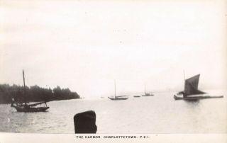 Charlottetown,  Prince Edward Island,  Canada,  Harbor Boats Real Photo Pc C 1930 
