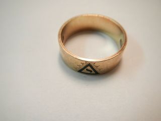 14k - Scottish Rite Masonic Ring Virtus Junxit Mors Non Separabit Yellow Gold