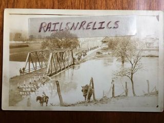 Rppc 1924 Flood Petersburg West Virginia,  Wv,  Wva Real Photo Post Card 4