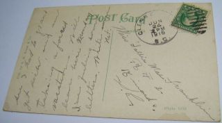 1916 Chrome Spartanburg SC Glenn Springs Hotel Postcard Ghost Town DPO Postmark 6
