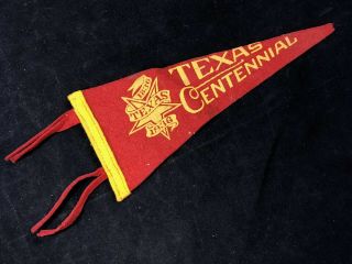 1936 Texas Centennial Pennant Flag Banner