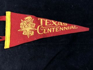 1936 Texas Centennial Pennant Flag Banner 3
