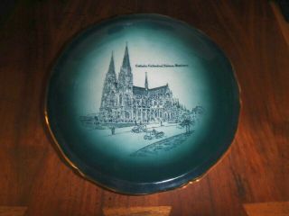 Old Buffalo Pottery Catholic Cathedral Helena,  Montana 1909 Souvenir Plate