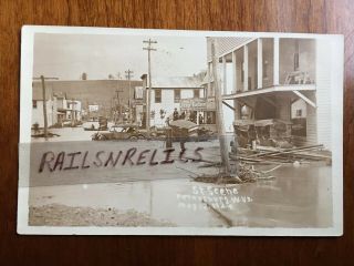 Rppc 1924 Flood Petersburg West Virginia,  Wv,  Wva Real Photo Post Card 1