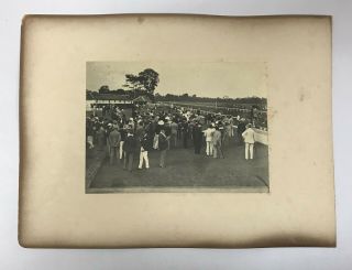 Group Of Prints Depicting British Colonial Horse Racing In Singapore C.  1900