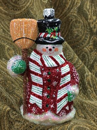 Patricia Breen Designs 2006 5.  5  Classical Snowman " Red/bejeweled Item 2600nm