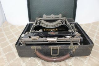 Vintage Smith Corona 3 Mini Portable Folding Typewriter 1917? 4
