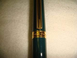 Vintage Collectible GERMANY Jade Green/Gold Ballpoint pen MONTBLANC NM 5