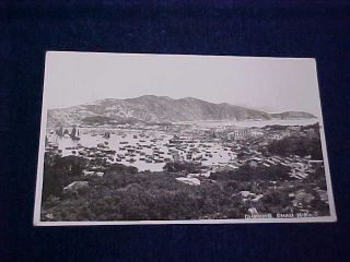 Orig Chinese Real Photo Postcard Cheung Chau - Hong Kong C 1920